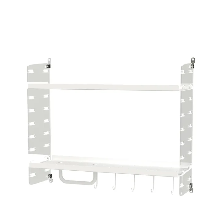 Stringhylle bad hvit & plex - Kombinasjon F - String