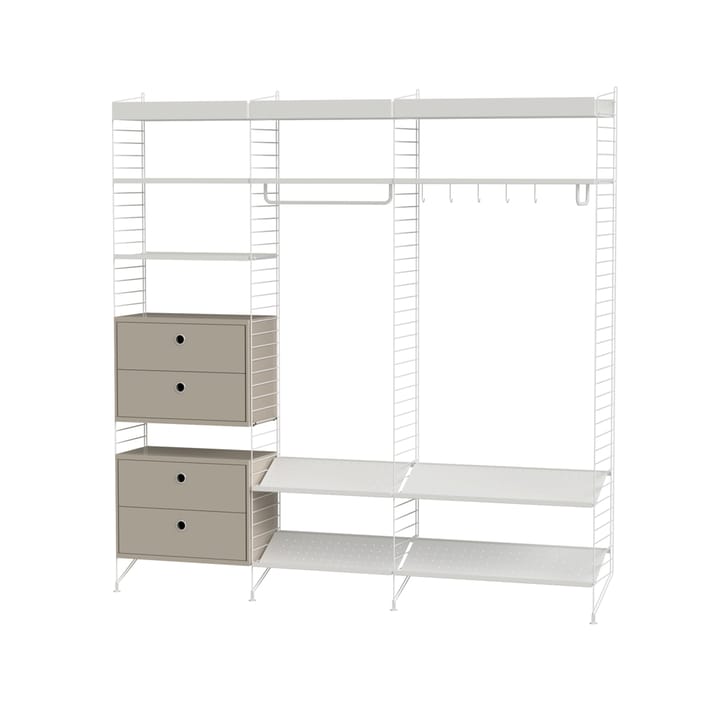 Stringhylle gang hvit & beige - Kombinasjon P - undefined - String