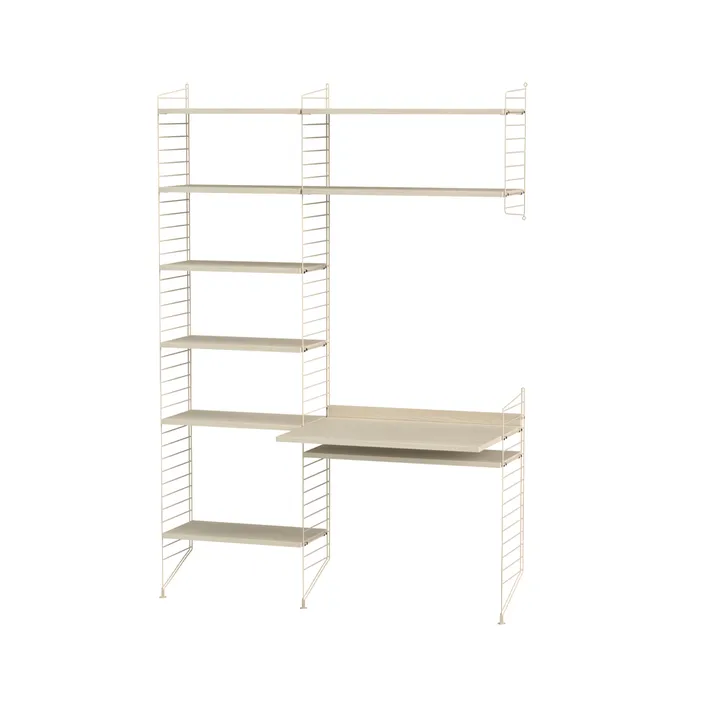 Stringhylle soverom ask & beige - Kombinasjon G - String