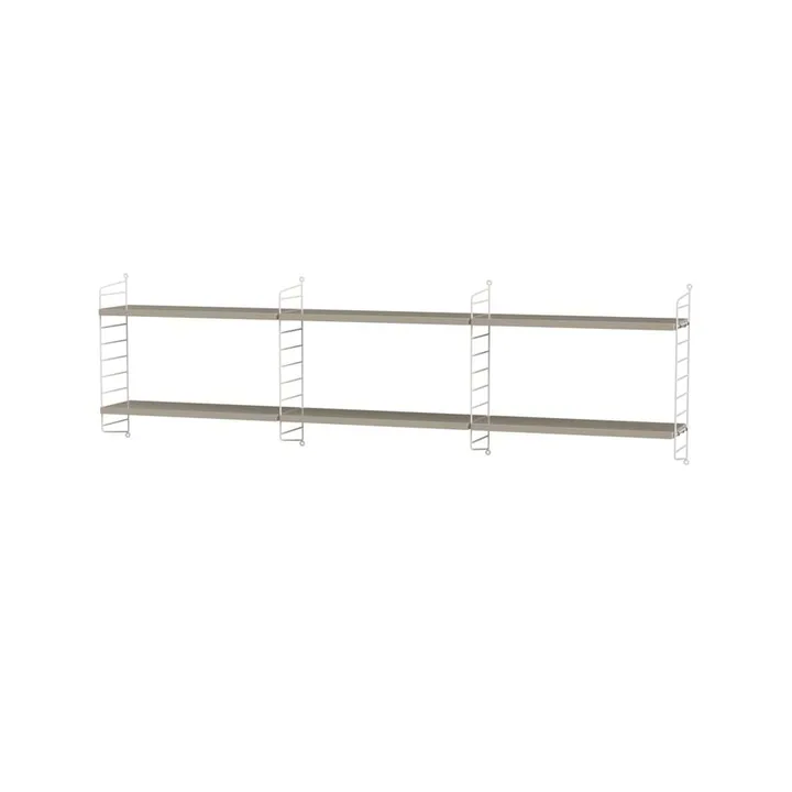 Stringhylle soverom beige & hvit - Kombinasjon E - String
