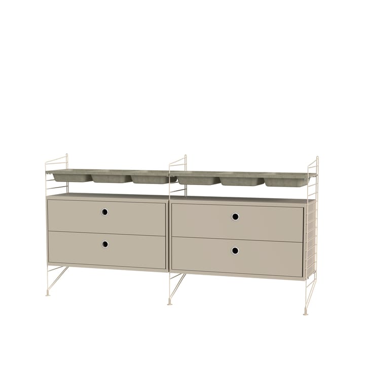 Stringhylle soverom beige - Kombinasjon G - undefined - String