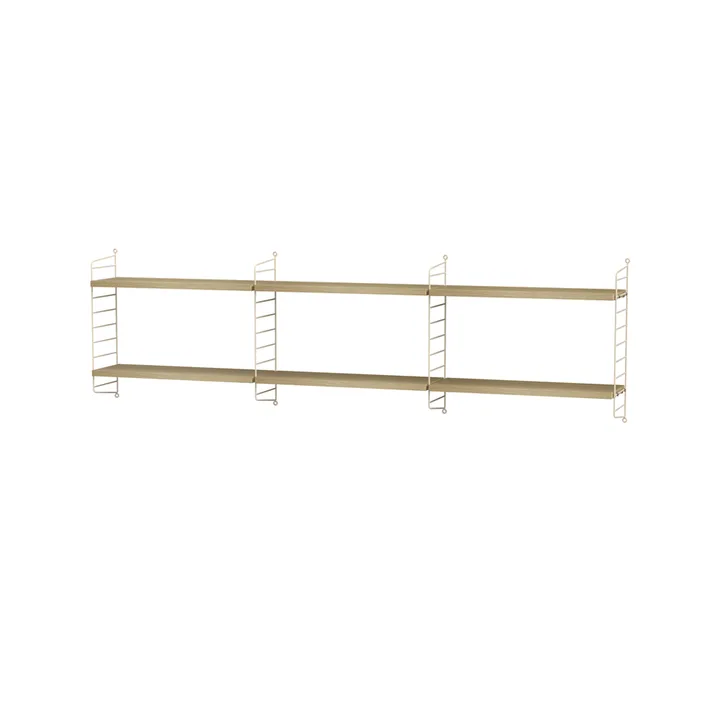 Stringhylle soverom eik & beige - Kombinasjon E - String