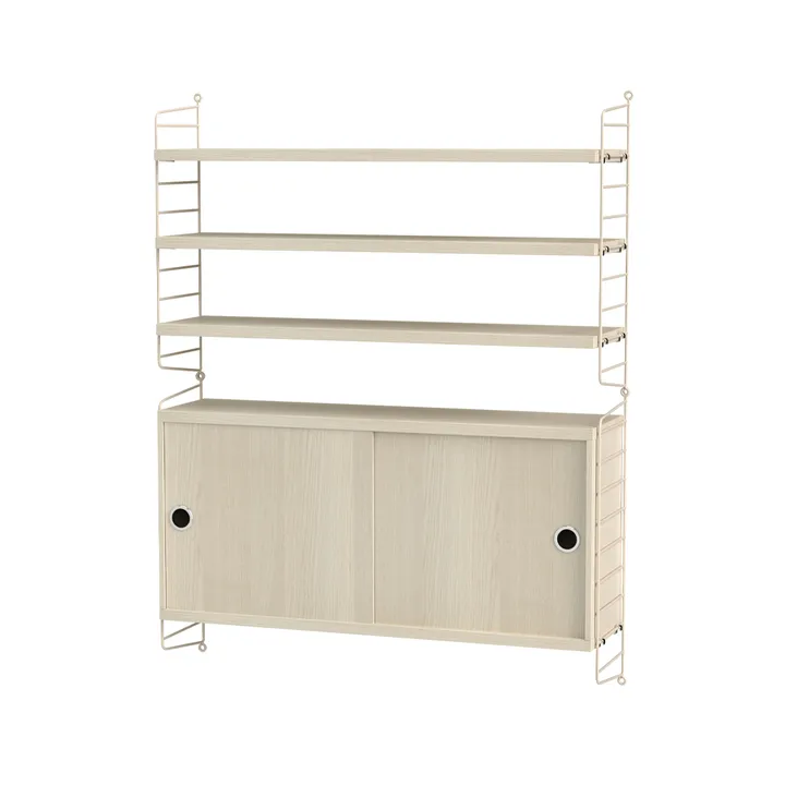 Stringhylle stue ask & beige - Kombinasjon I - String