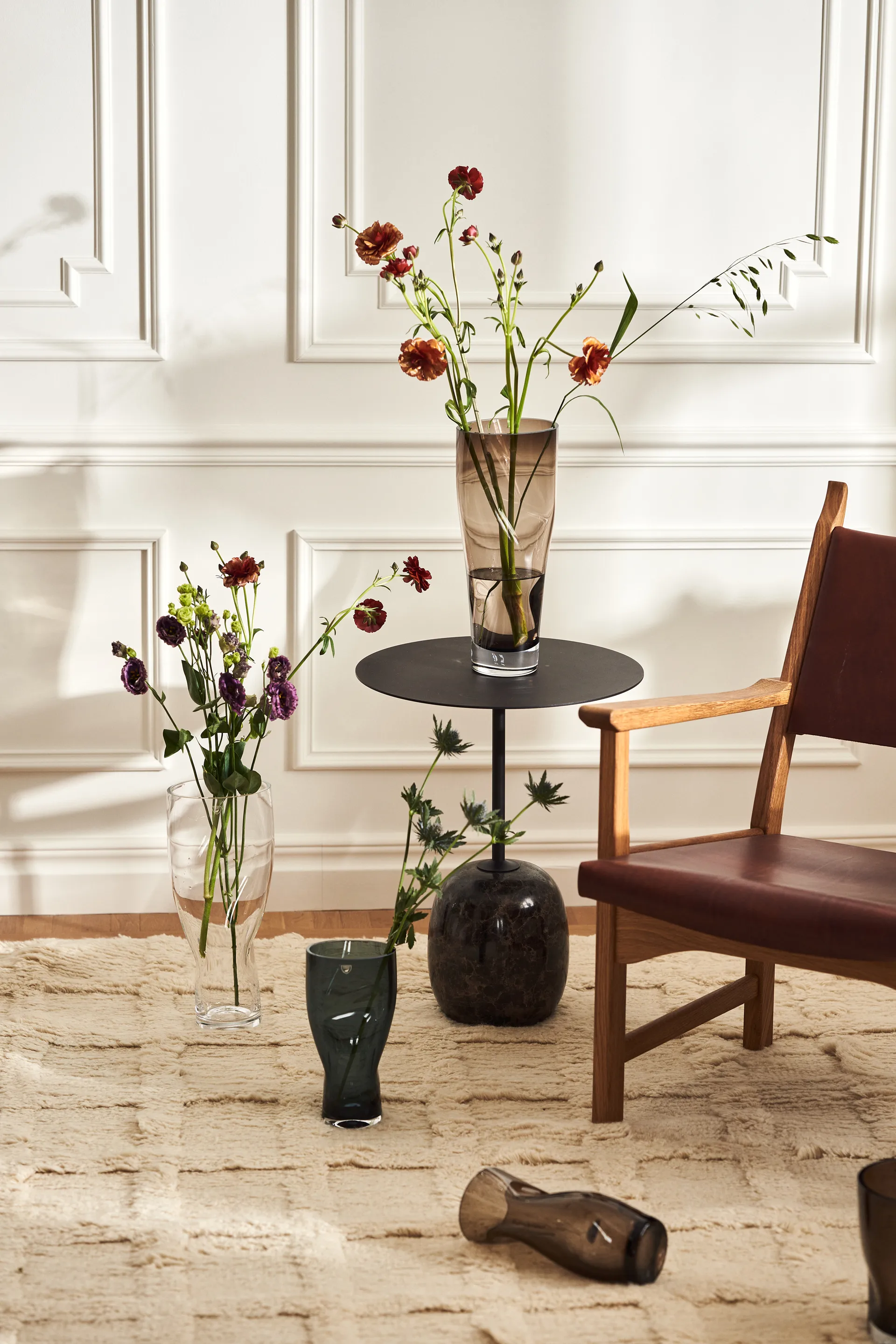 Caryngo lenestol, Oljet eik-skinn rødbrun Swedese