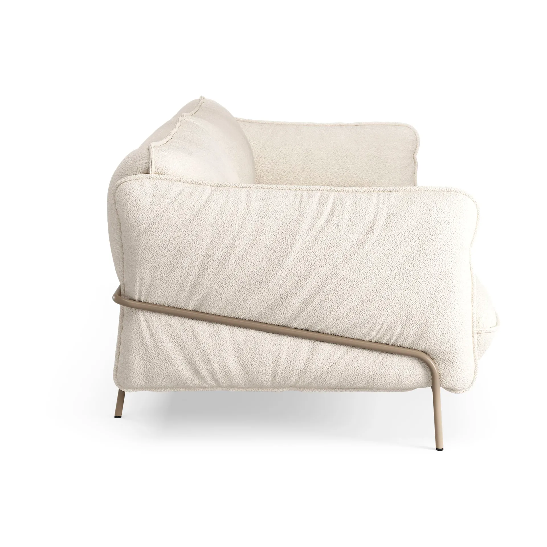 Continental sofa 3-seters, Barnum 01 Off white-nutmeg Swedese