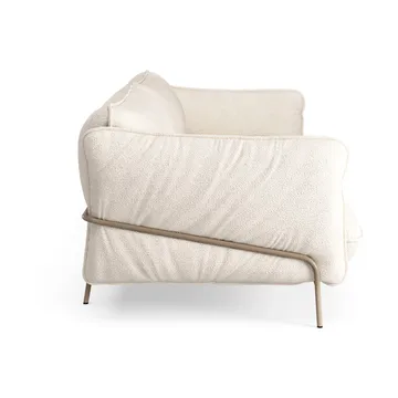Continental sofa - Barnum 01 Off white-nutmeg - Swedese