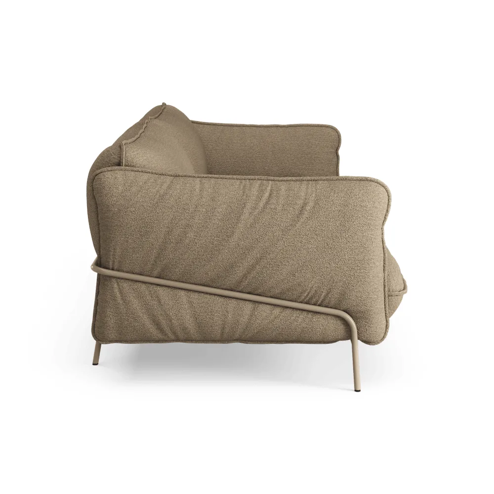 Continental sofa, Barnum 04 Juta-stålram nøttebrun Swedese