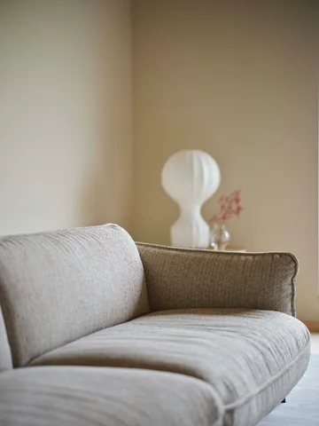 Continental sofa - Sealife Dark beige/white-nutmeg - Swedese