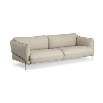 Continental sofa - Sealife Dark beige/white-nutmeg - Swedese