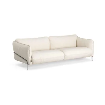 Continental sofa - Sealife Ivory/sand-kromet stål - Swedese