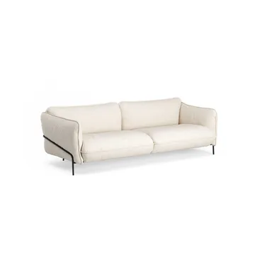 Continental sofa - Sealife Ivory/sand-svartlakkeret stål - Swedese