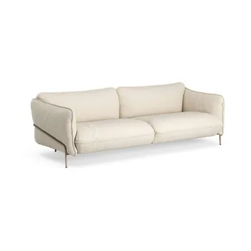 Continental sofa - Sealife Light beige/white-nutmeg - Swedese