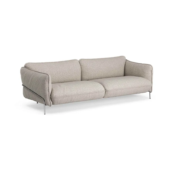 Continental sofa - Wave Cobblestone-kromet stål - Swedese