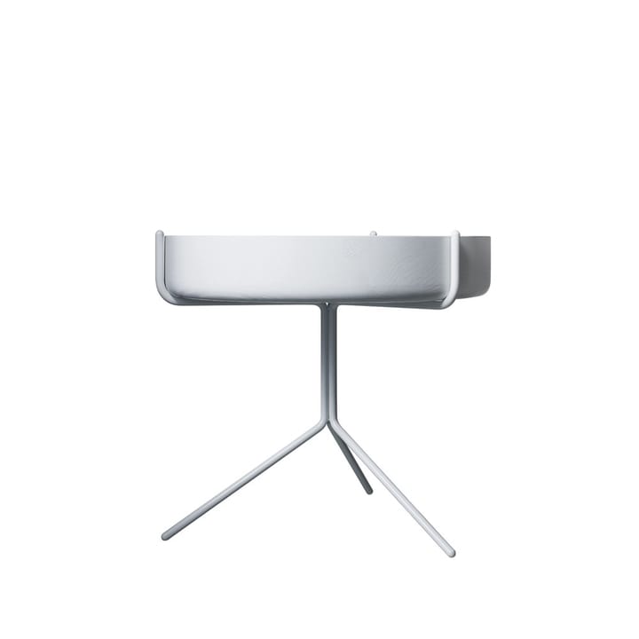 Drum bord - ask hvit lasur, h.36 cm, hvitt stativ  - Swedese
