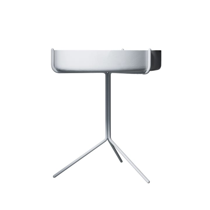 Drum bord - ask hvit lasur, h.46 cm, hvitt stativ  - Swedese