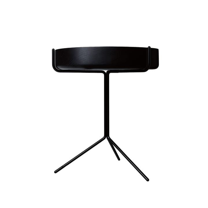 Drum bord - ask sort lasur, h.46 cm, sort stativ - Swedese