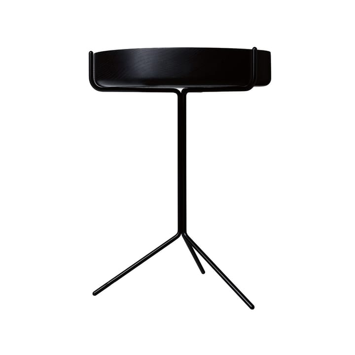 Drum bord - ask sort lasur, h.56 cm, sort stativ - Swedese