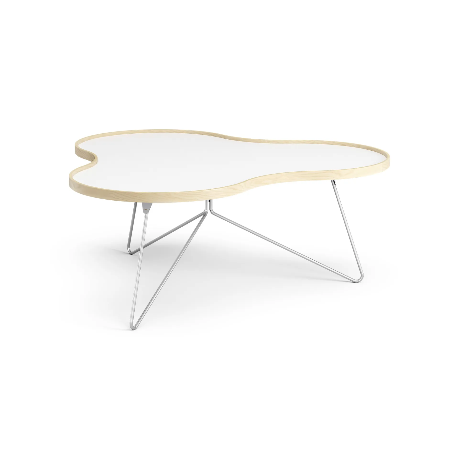 Flower bord 107x114 cm, H 45 cm Lakkert bjørk Swedese