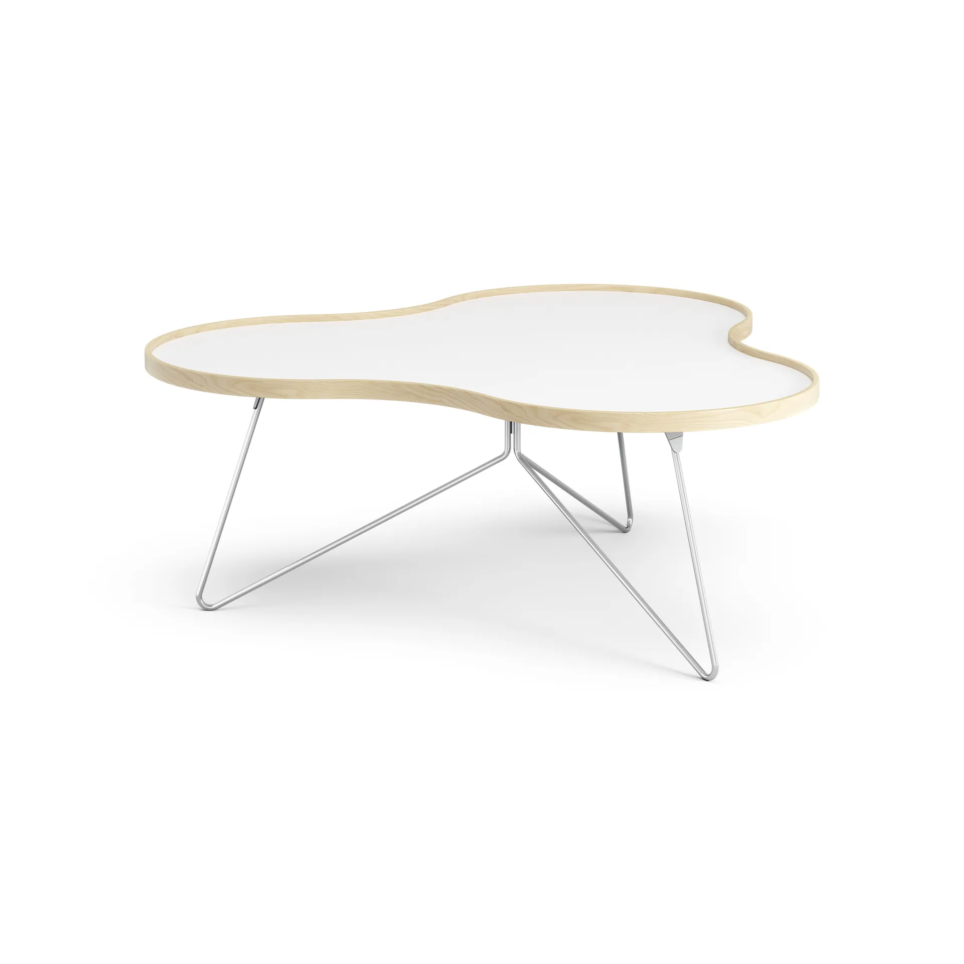 Flower bord 107x114 cm, H 45 cm Lakkert bjørk Swedese