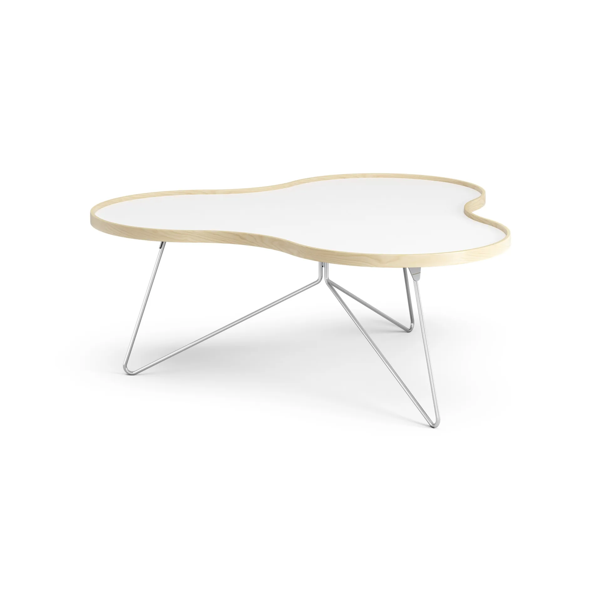 Flower bord 107x114 cm, H 45 cm Lakkert bjørk Swedese