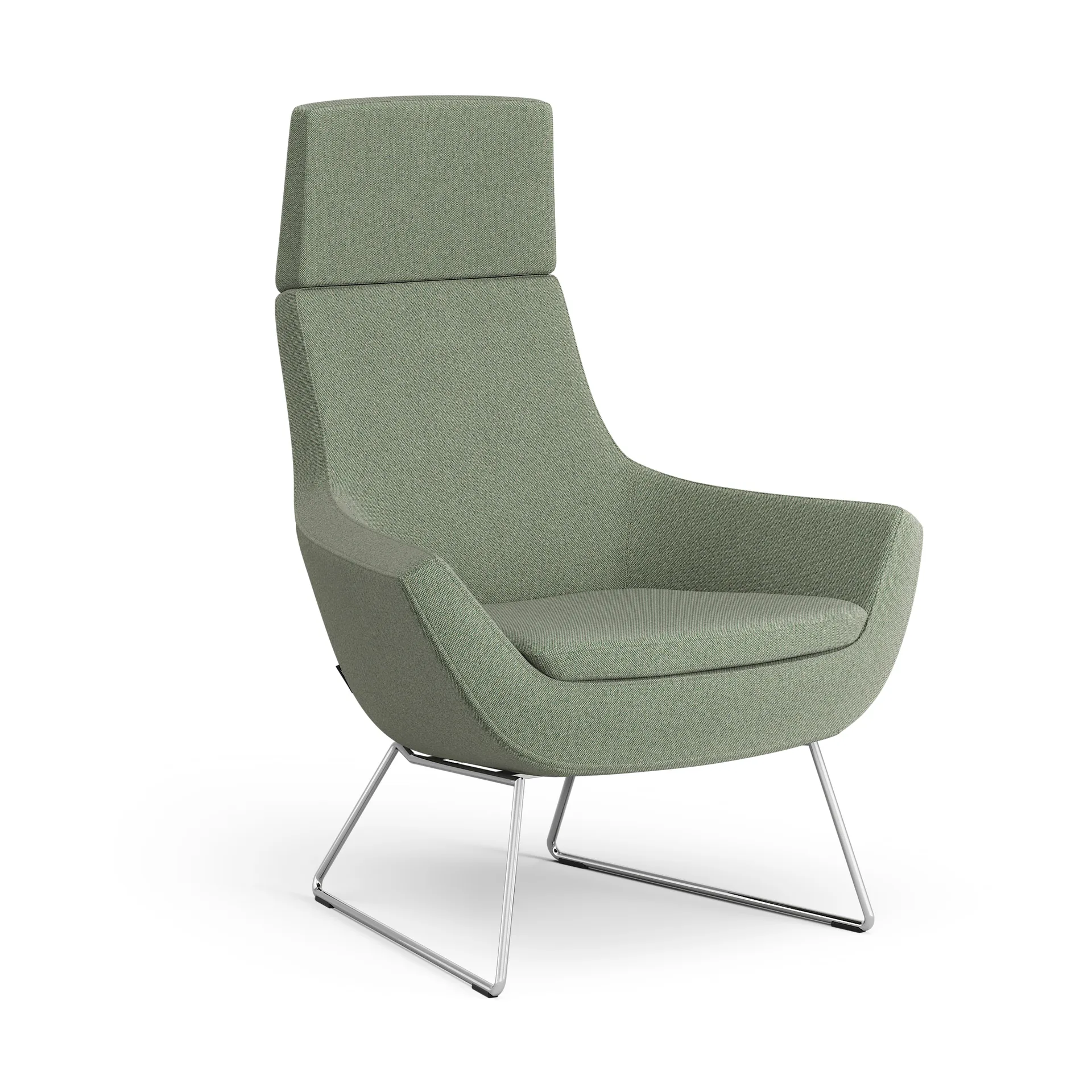 Happy lenestol høy, MLF 09 Monument-krom Swedese