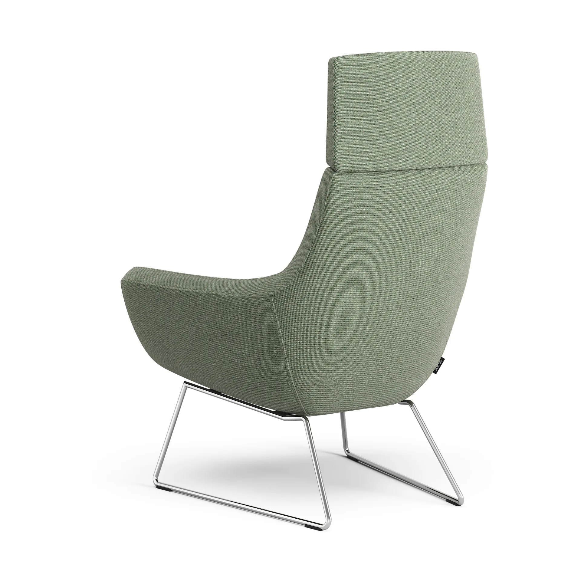 Happy lenestol høy, MLF 09 Monument-krom Swedese