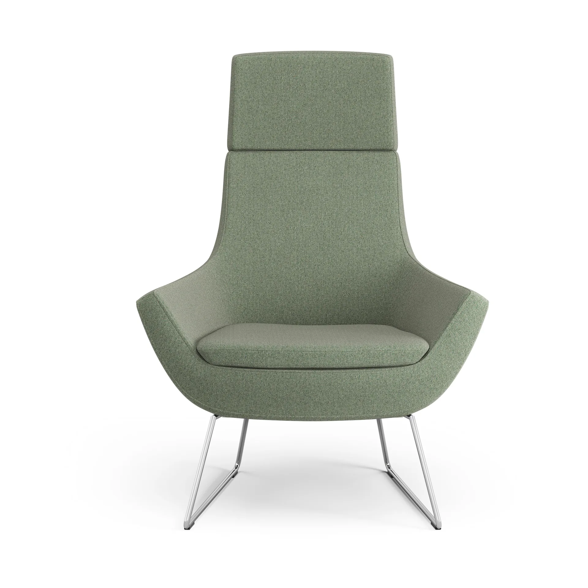 Happy lenestol høy, MLF 09 Monument-krom Swedese