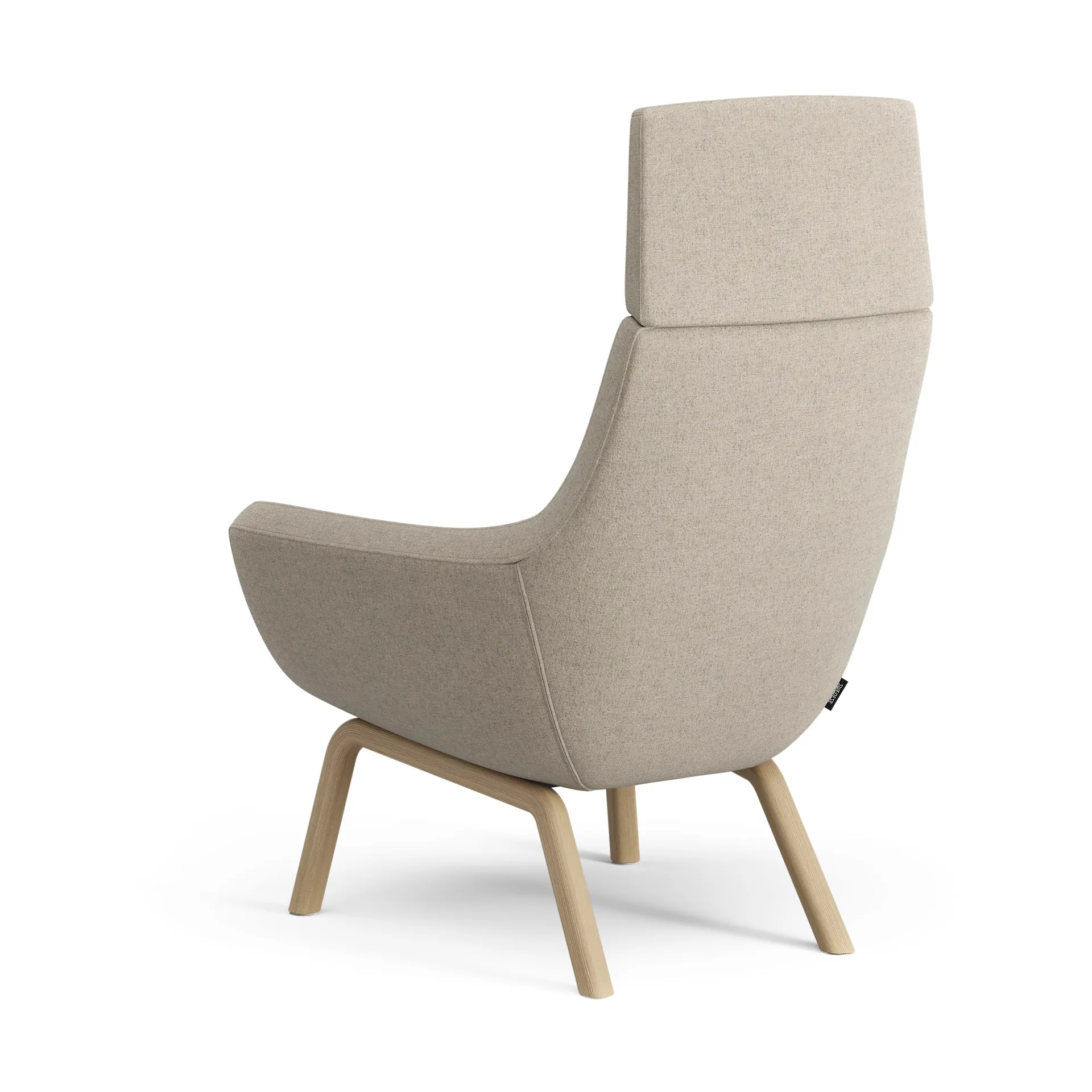 Happy lenestol høy, MLF 20 Upminster-ask eikebeis Swedese