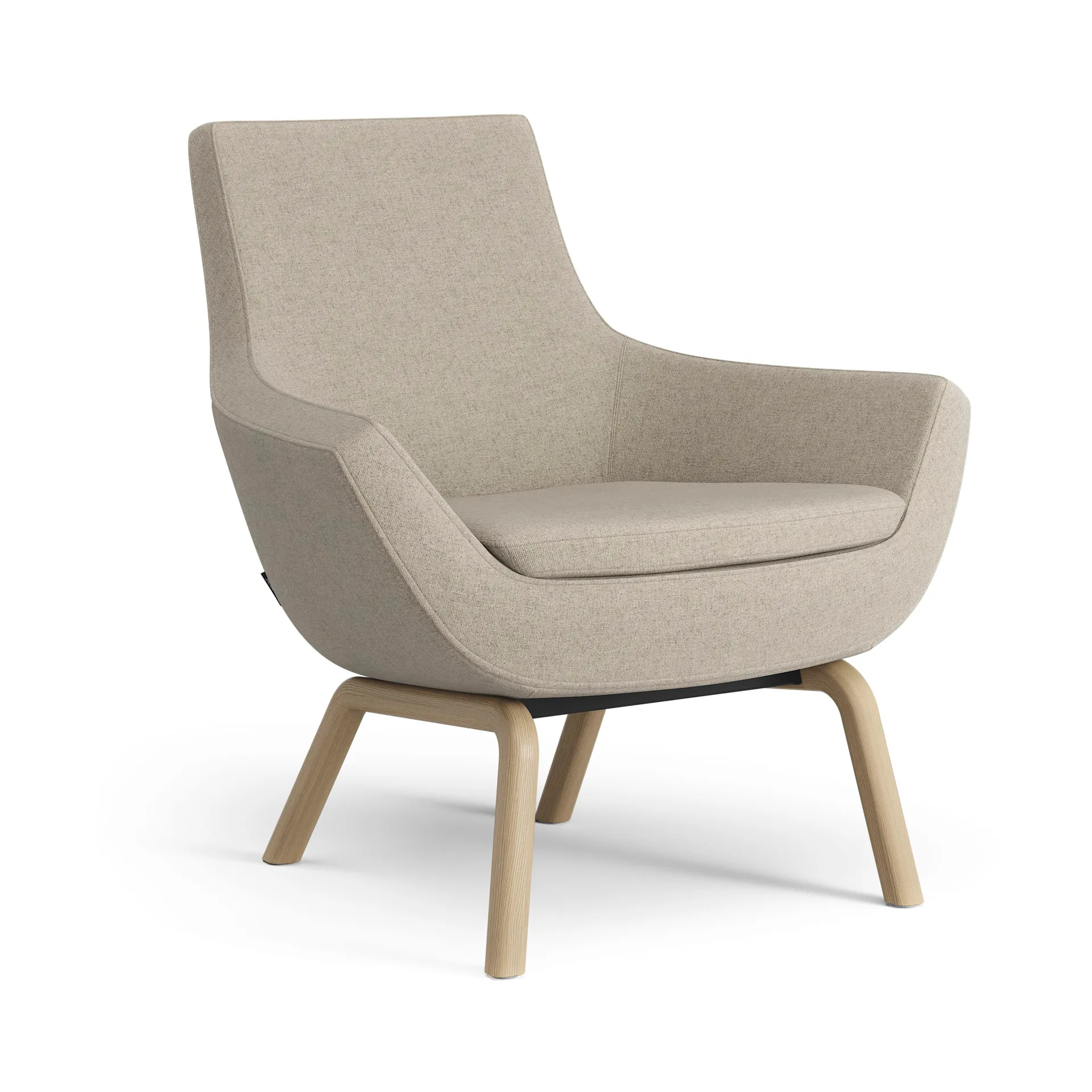 Happy lenestol lav, MLF 20 Upminster-ask eikebelegg Swedese