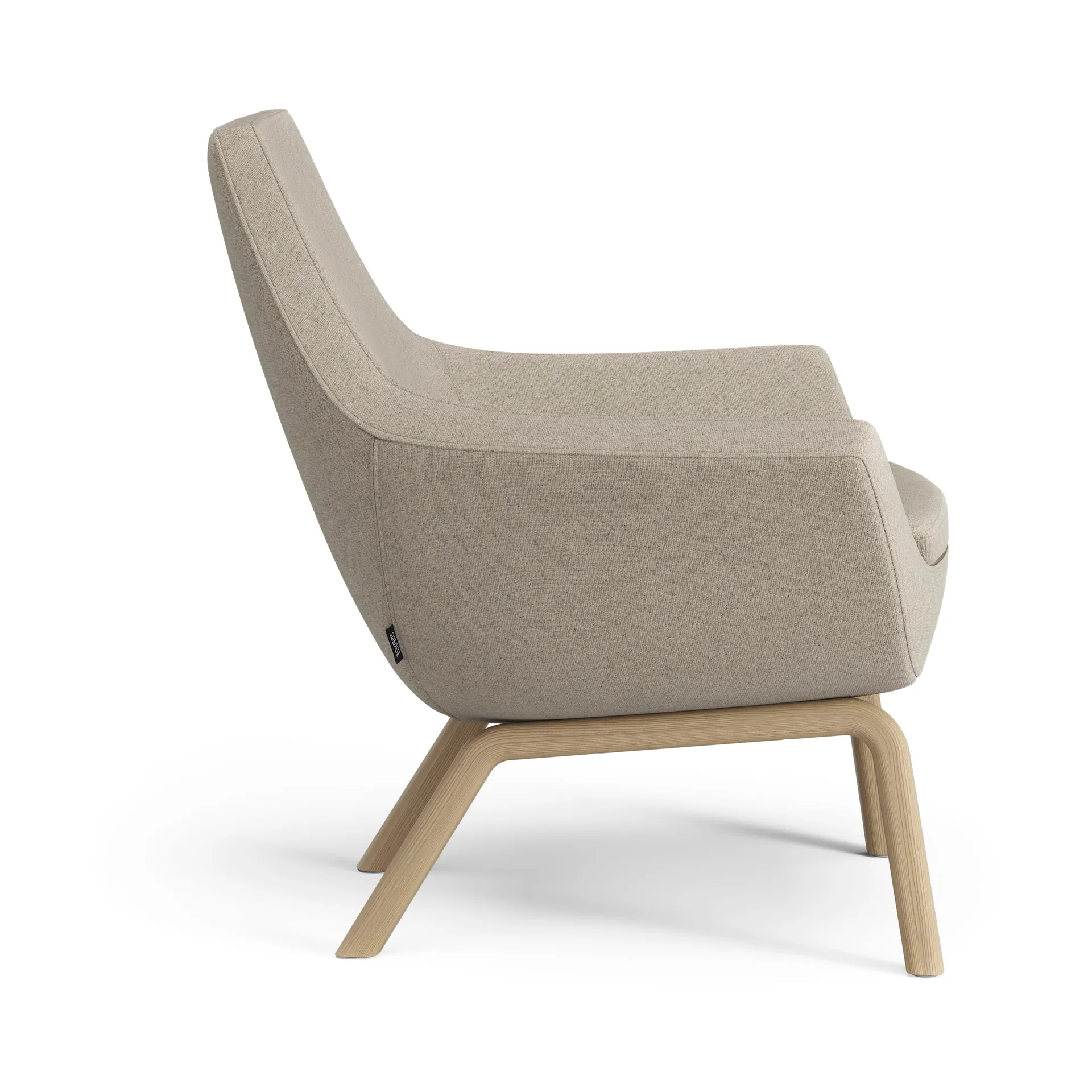 Happy lenestol lav, MLF 20 Upminster-ask eikebelegg Swedese