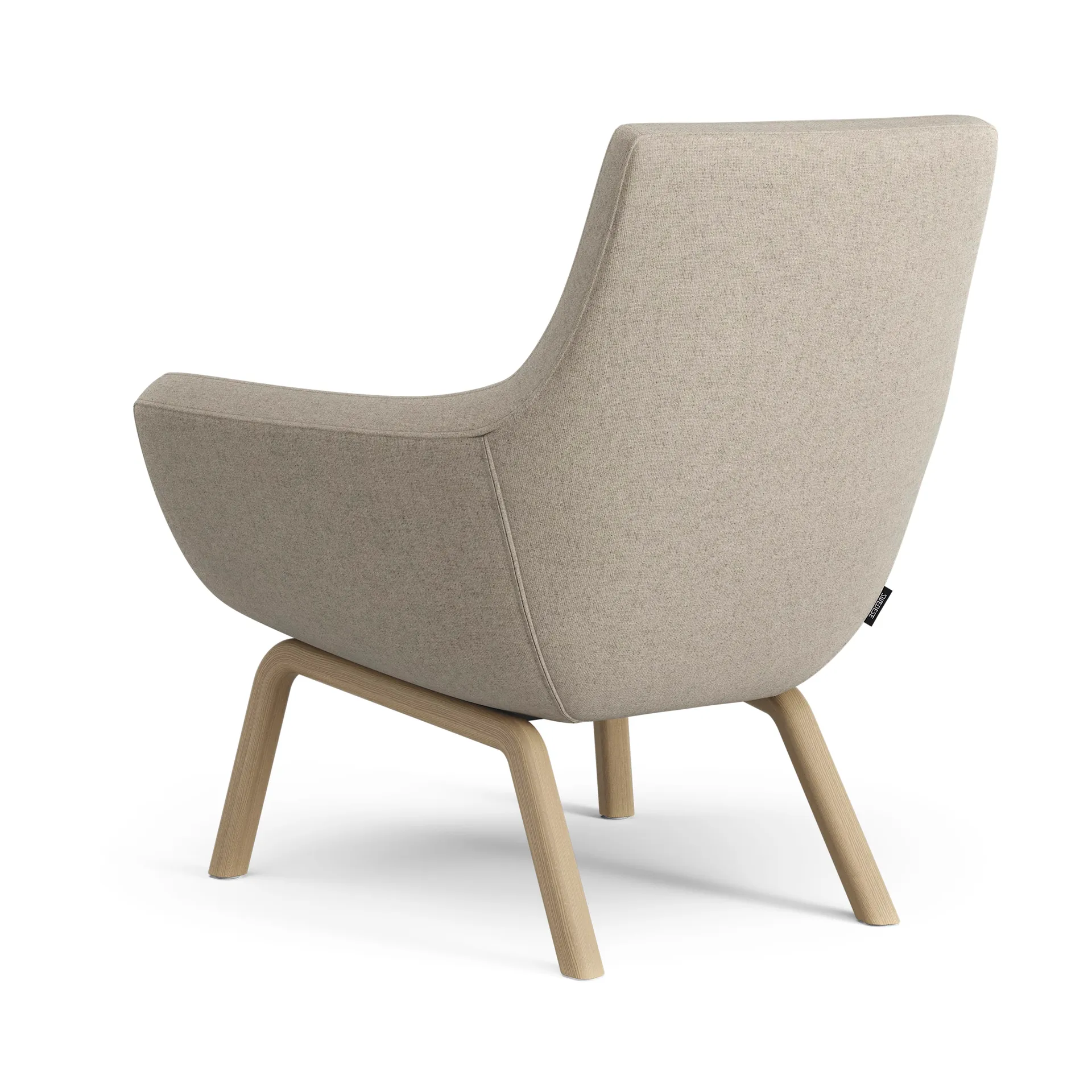 Happy lenestol lav, MLF 20 Upminster-ask eikebelegg Swedese