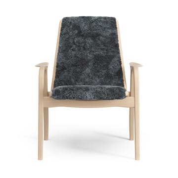Laminett lenestol lakkert bøk/saueskinn - Charcoal (mørk grå) - Swedese