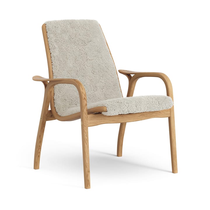 Laminett lenestol oljet eik/saueskinn - Moonlight (beige) - Swedese