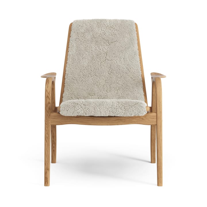 Laminett lenestol oljet eik/saueskinn, Moonlight (beige) Swedese
