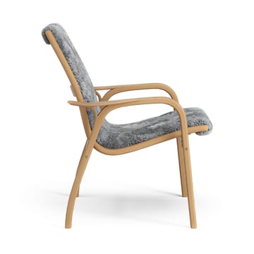 Laminett lenestol oljet eik/saueskinn - Scandinavian Grey (grå) - Swedese