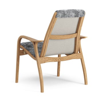 Laminett lenestol oljet eik/saueskinn - Scandinavian Grey (grå) - Swedese