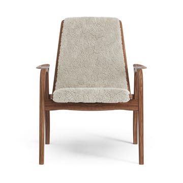 Laminett lenestol oljet valnøtt/saueskinn - Moonlight (beige) - Swedese