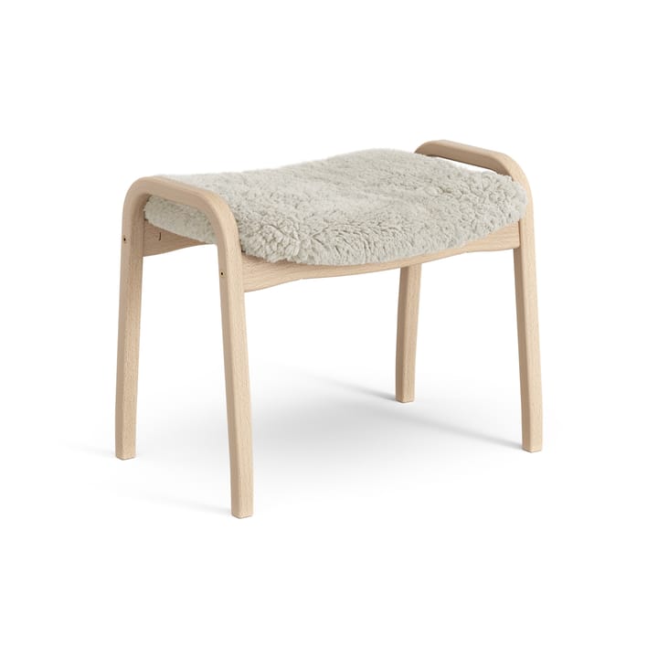 Lamini fotskammel til barn lakkert bøk/saueskinn - Moonlight (beige) - Swedese