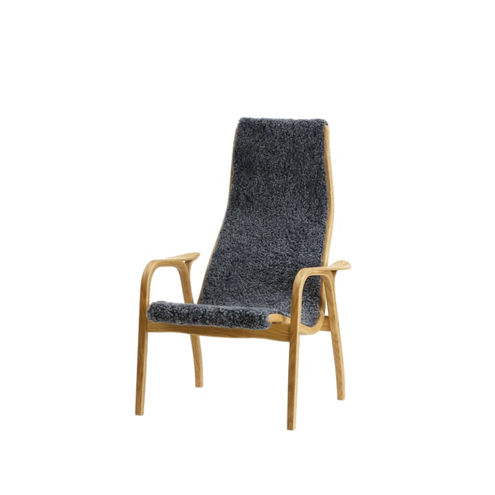 Lamini lenestol barn - saueskinn charcoal, oljet eik - Swedese