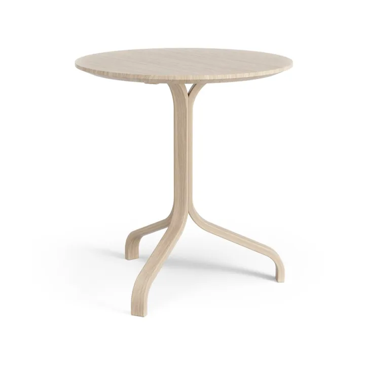 Lamino bord Ø46x49 cm - hvitpigmentert eik - Swedese