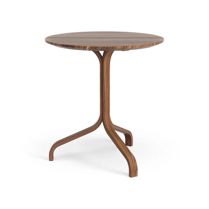 Lamino bord Ø46x49 cm - Oljet valnøtt - Swedese