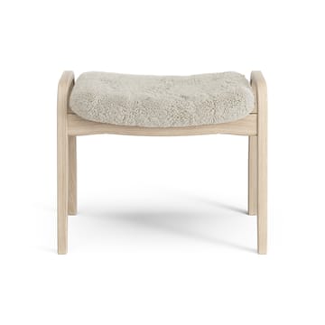 Lamino fotskammel hvitpigmentert eik/saueskinn - Moonlight (beige) - Swedese