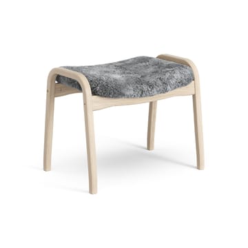 Lamino fotskammel hvitpigmentert eik/saueskinn - Scandinavian Grey (grå) - Swedese