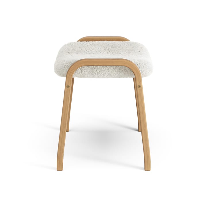 Lamino fotskammel oljet eik/saueskinn, Off-white (hvit) Swedese