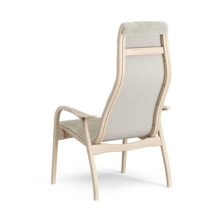 Lamino lenestol hvitpigmentert eik/saueskinn, Moonlight (beige) Swedese