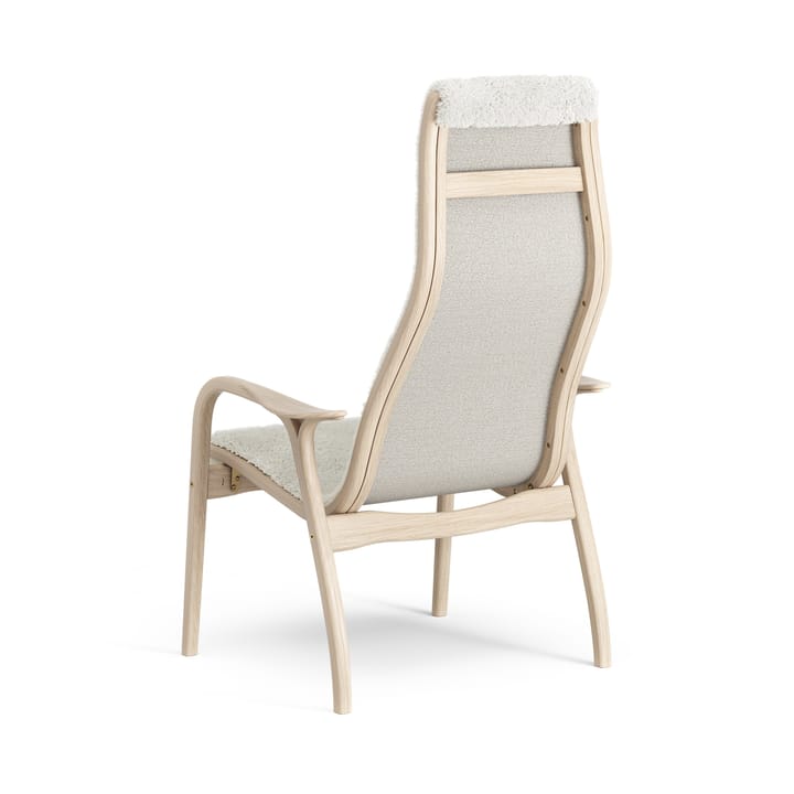 Lamino lenestol hvitpigmentert eik/saueskinn, Off-white (hvit) Swedese