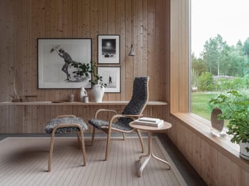 Lamino lenestol lakkert bøk/saueskinn - Moonlight (beige) - Swedese