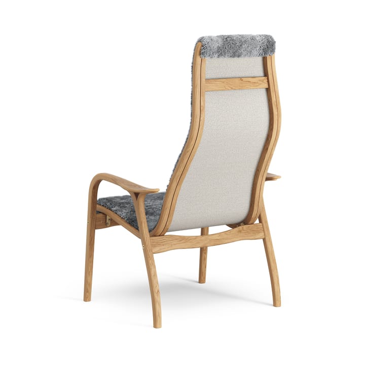 Lamino lenestol oljet eik/saueskinn, Scandinavian Grey (grå) Swedese