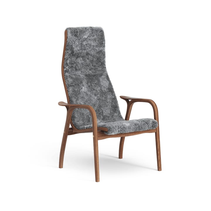 Lamino lenestol - saueskinn scandinavian grey, lakkert valnøtt - Swedese
