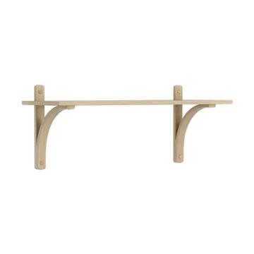 Levi hylle 1 hylleplan - Naturlakkert eik-aluminium, 90 cm - Swedese